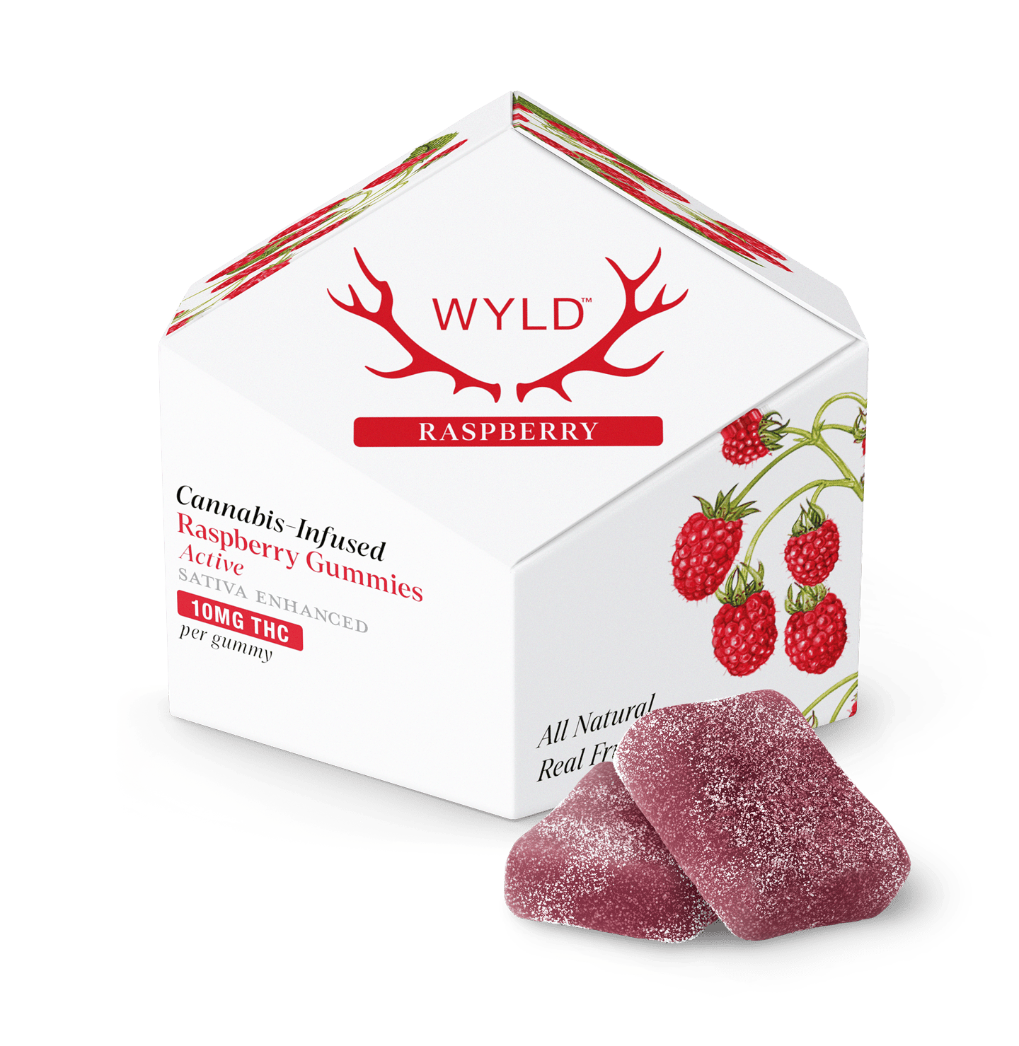 Wyld — Raspberry Sativa Enhanced Gummies - 100mg - 10ct - 10mg/ea