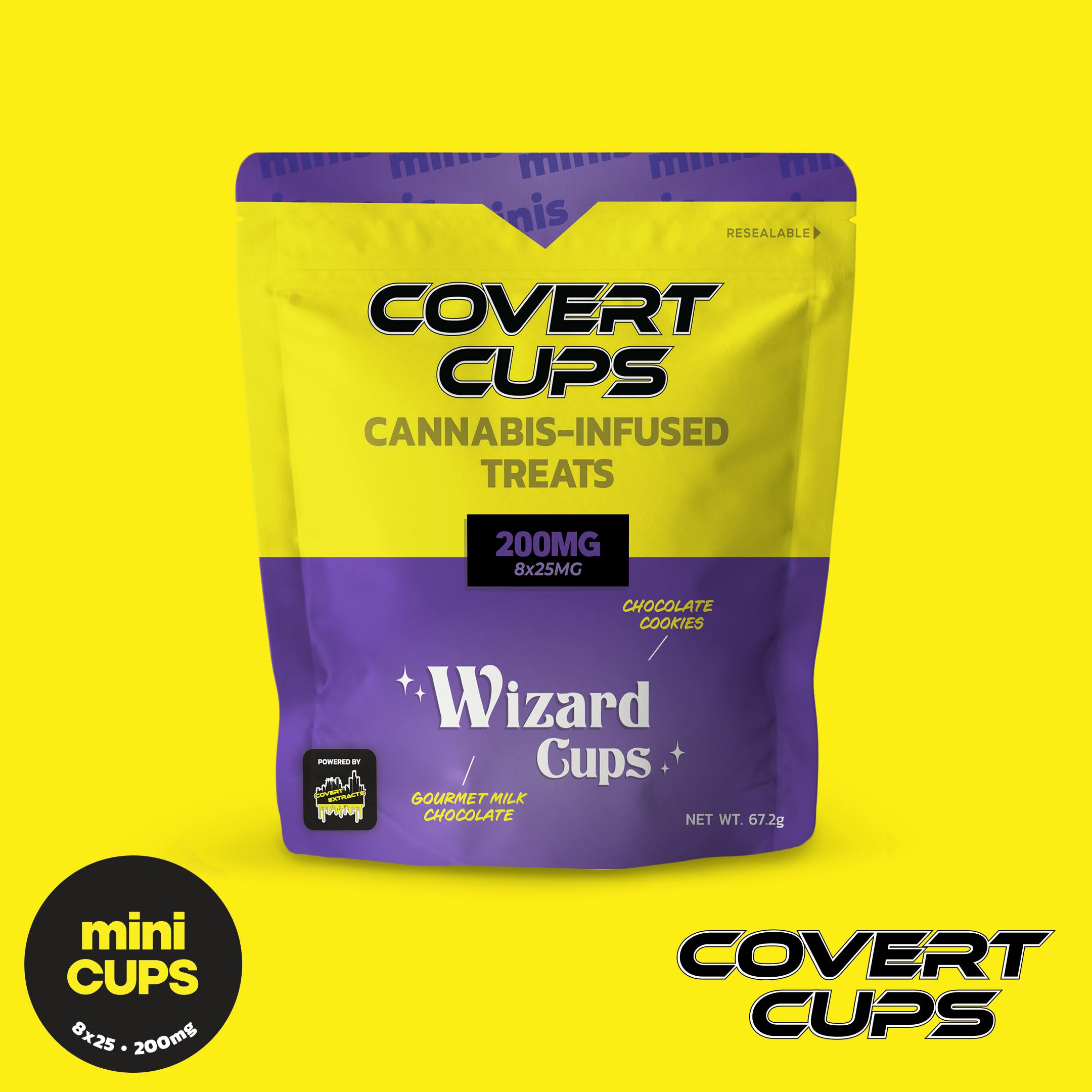 Wizard Cups - 200MG Chocolate Cups - Covert Cups | REC