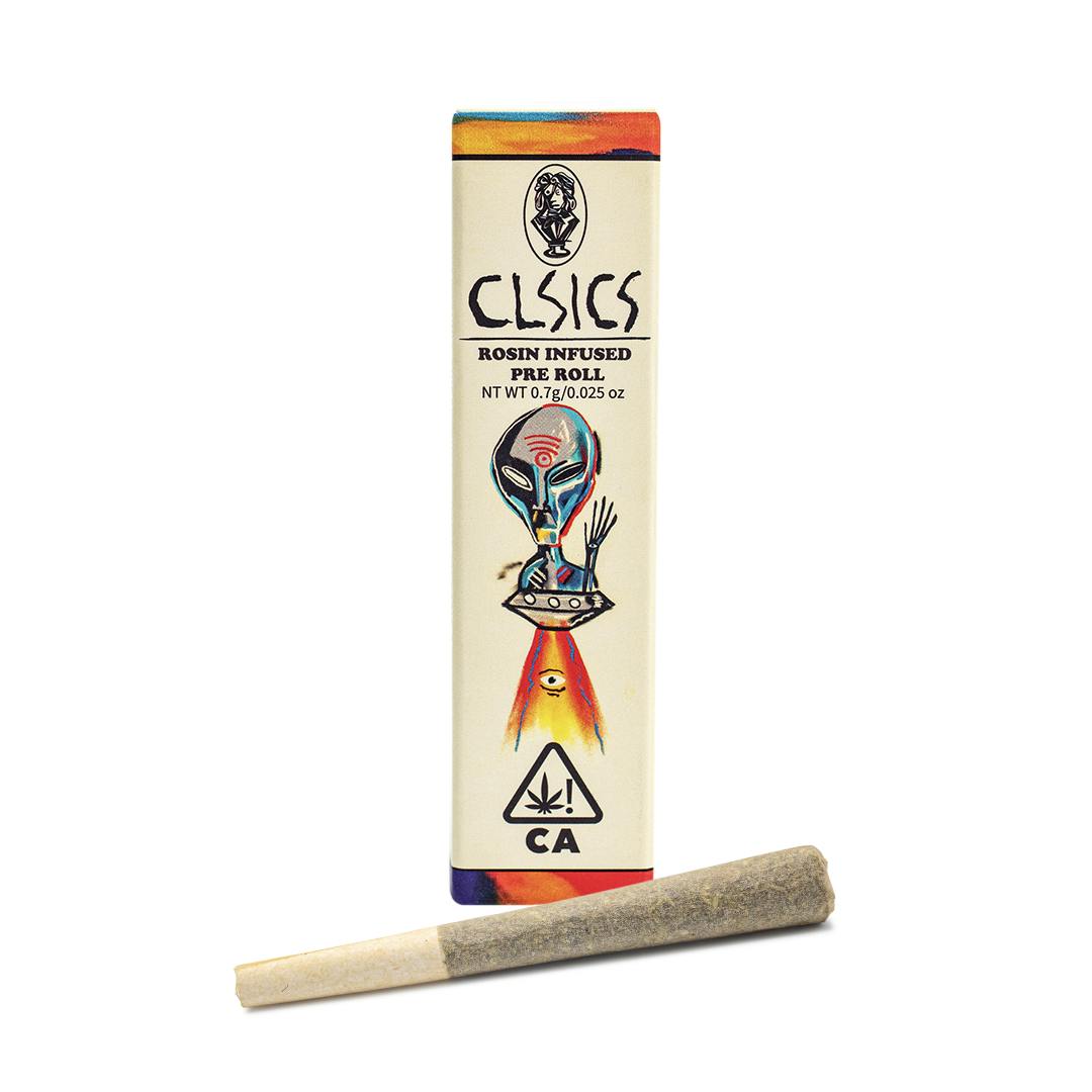 Mango Kush/Ice Queen - .7g Rosin Infused Pre Roll - CLSICS Rosin ...