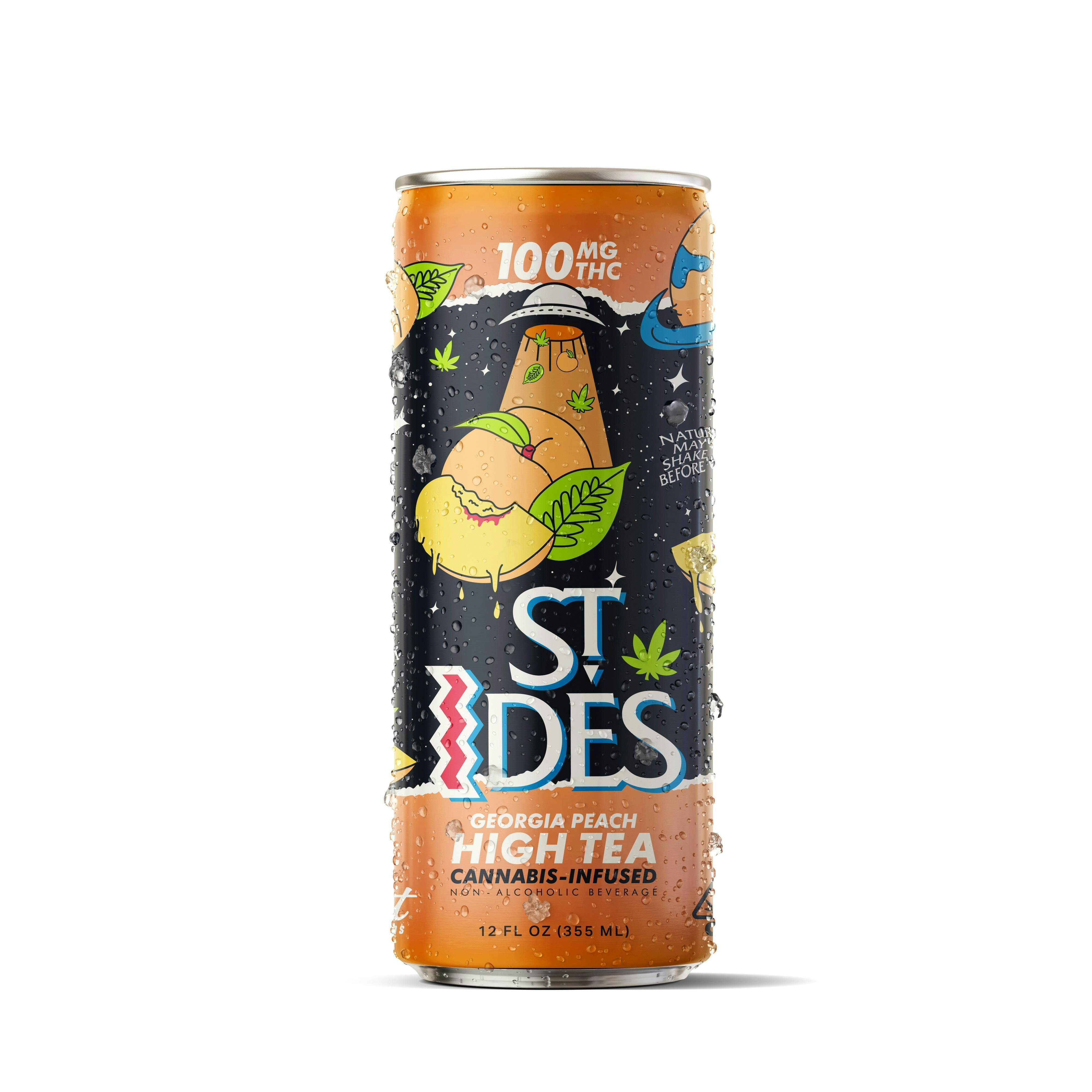 Georgia Peach High Tea | Non-Carbonated | 100mg | 12 fl oz - ST IDES