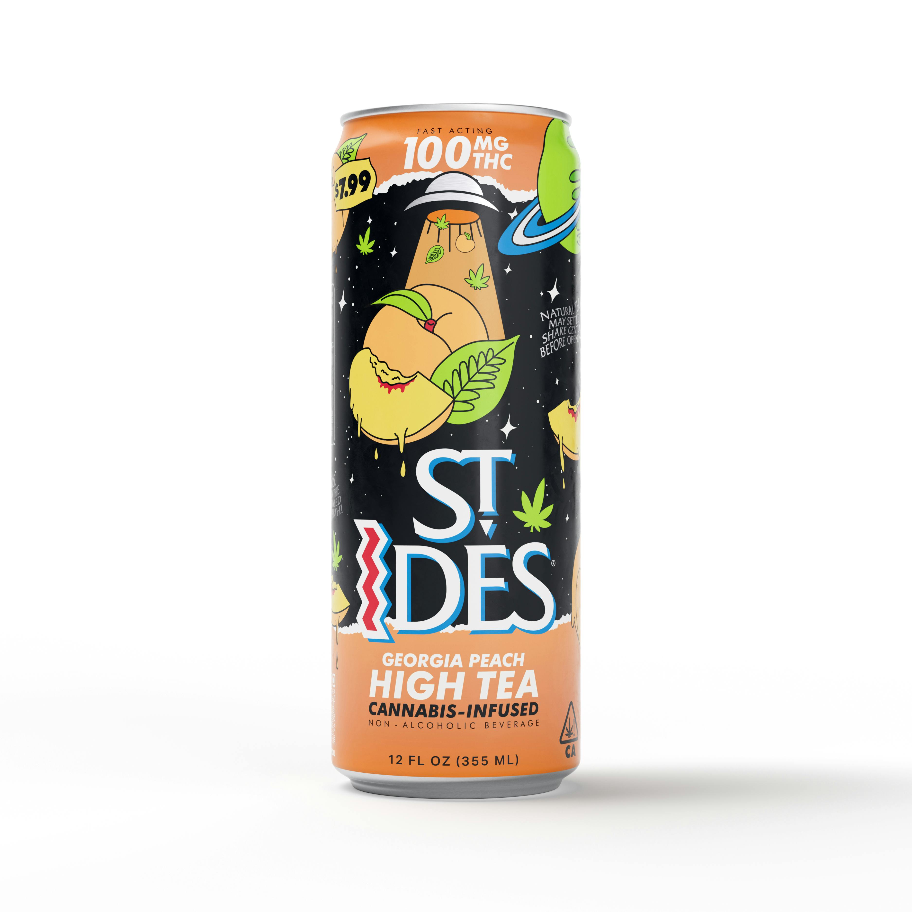 Georgia Peach High Tea | Non-Carbonated | 100mg | 12 fl oz