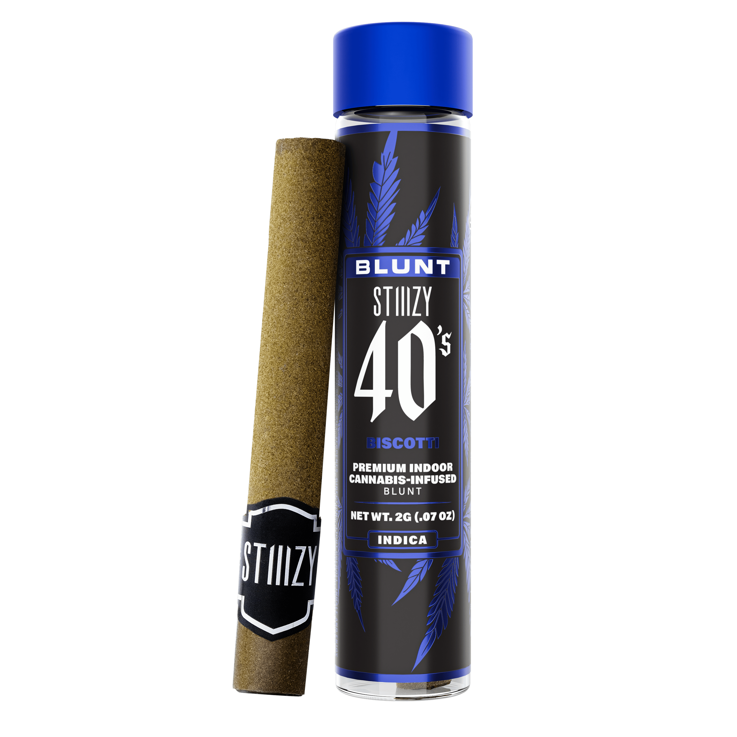 STIIIZY - BISCOTTI - 2G 40's Infused Blunt — Infused Pre-Rolls