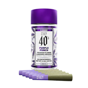 STIIIZY - Purple Punch - .5G 40's Infused Pre-roll 5 Pack (Stiiizy)