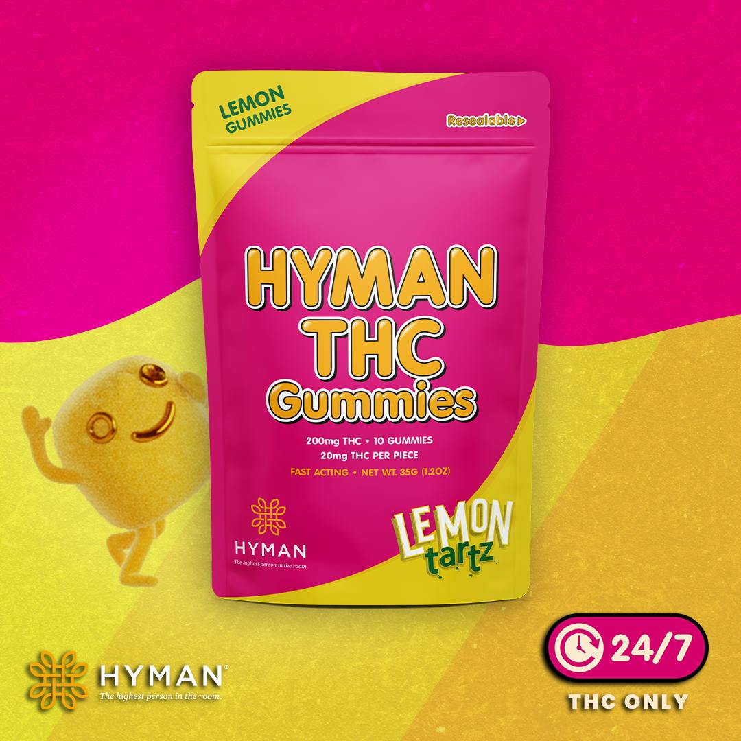 Lemon Tartz | ALL DAY • Fast Acting 200mg Gummies | HYMAN | MED