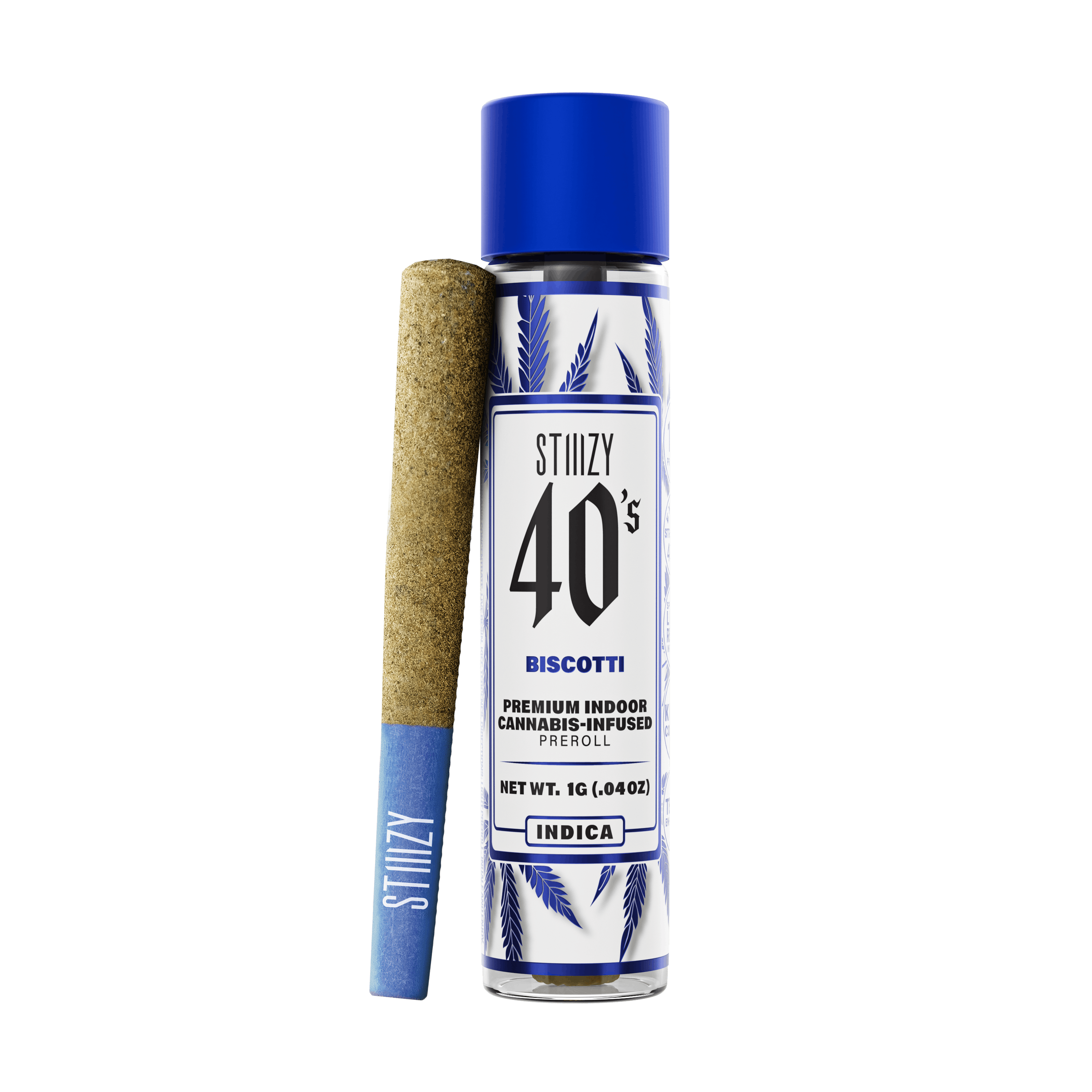 STIIIZY - BISCOTTI - 1G 40's Infused Preroll — Infused Pre-Rolls