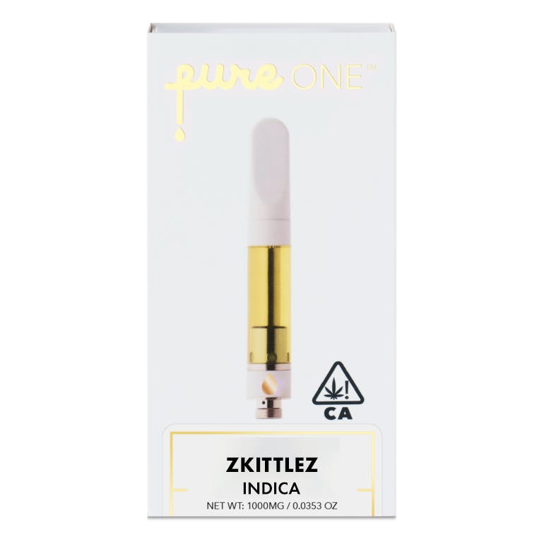 Pure CARTRIDGE 1G Zkittlez Indica Pure Vape