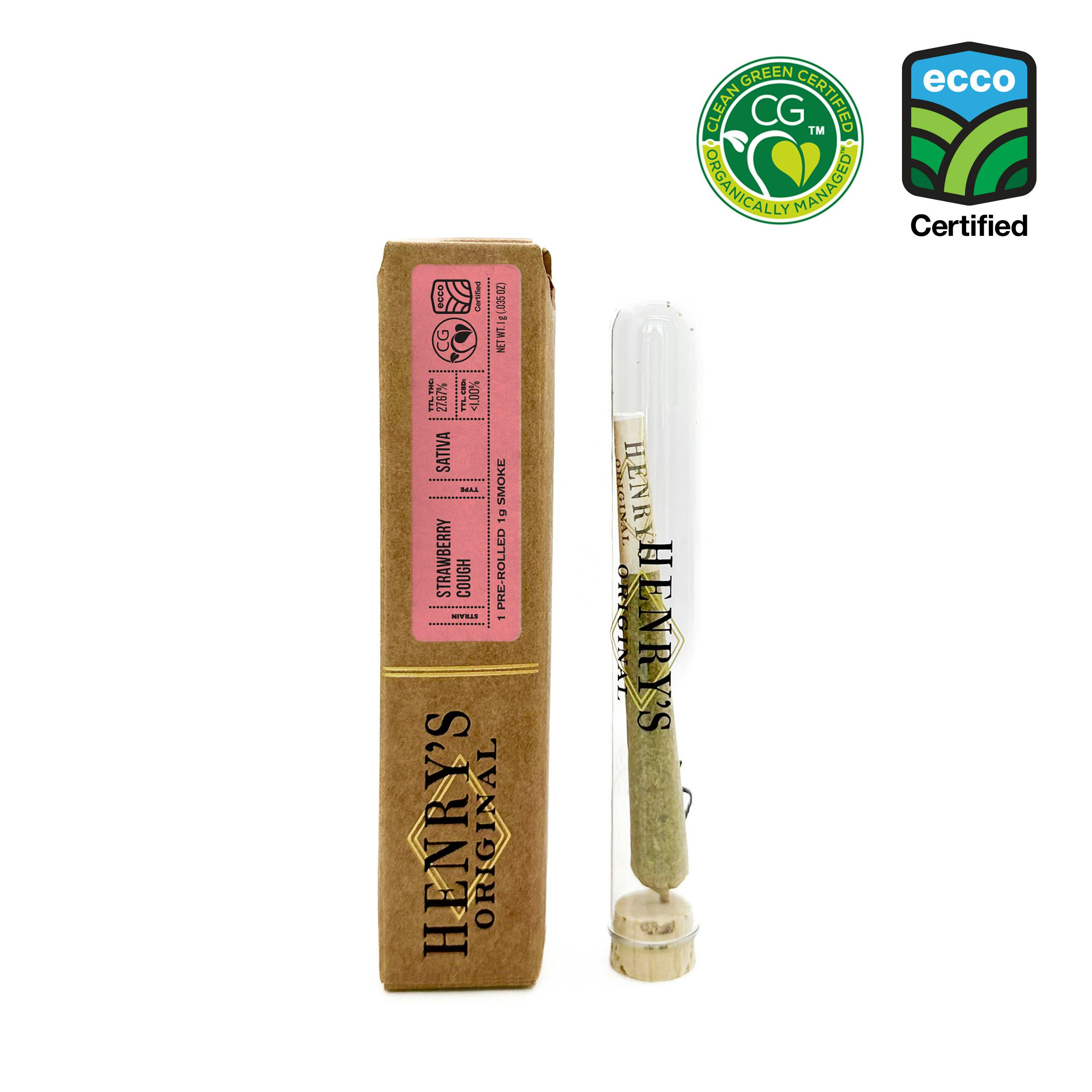 Henry's Original | Strawberry Cough | Joint | 1g