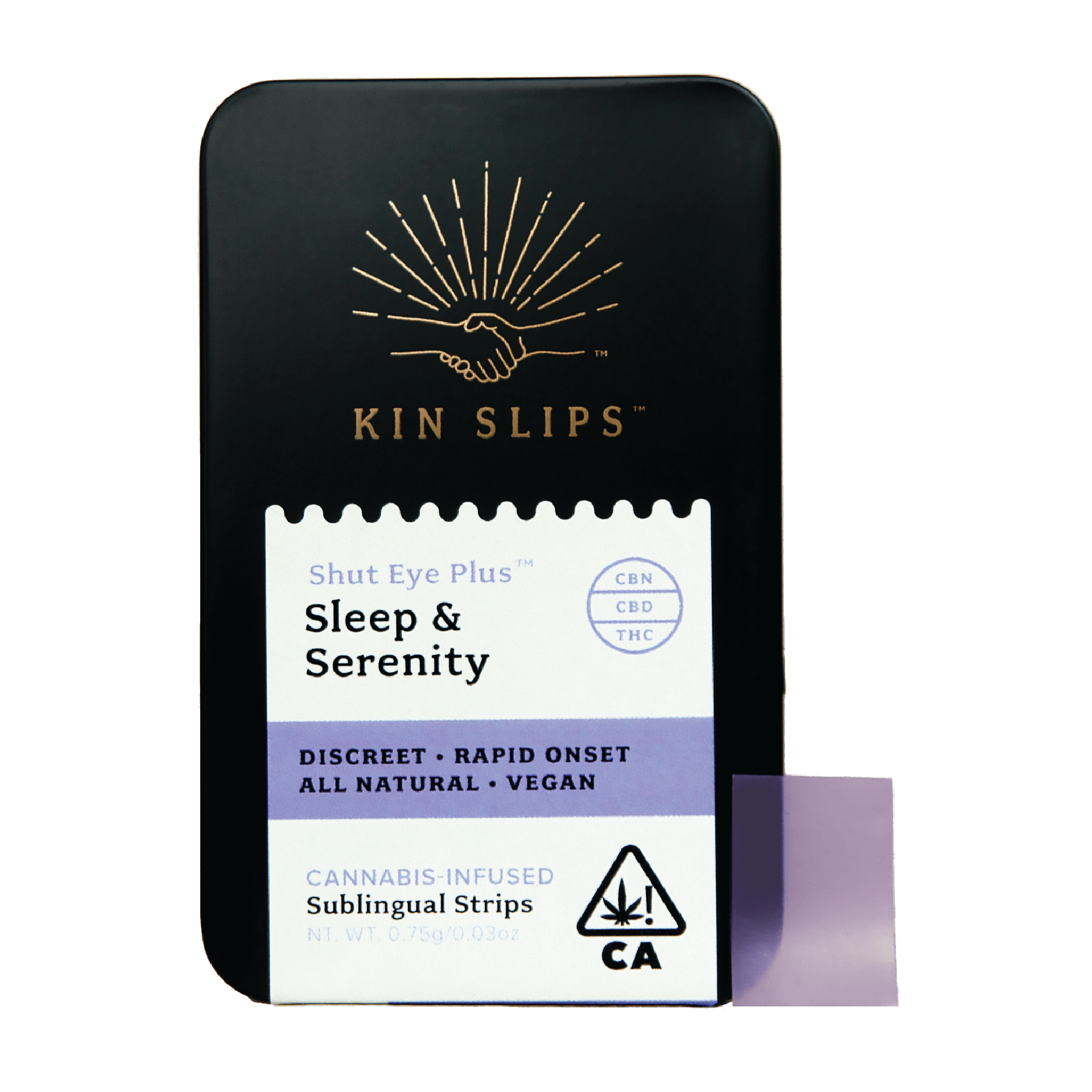 Shut Eye Plus Sublingual Strips | 5mg CBN + 5mg CBD + 5mg THC