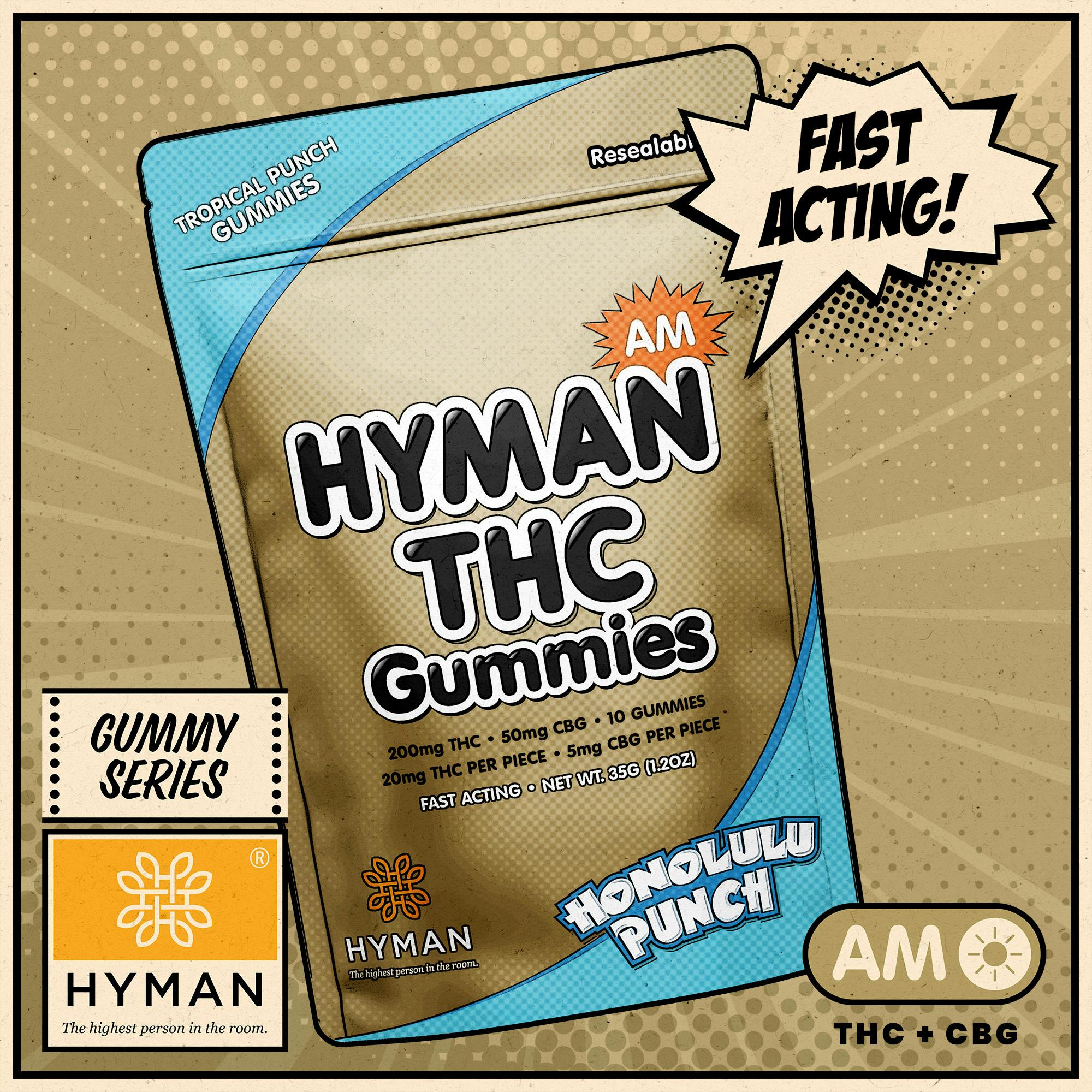Honolulu Punch | AM • Fast Acting 200mg Gummies | HYMAN | REC