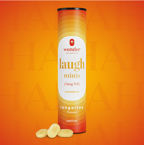 Laugh Minis | Tangerine Mints | 100mg | 40ct | 2.5mg/ea