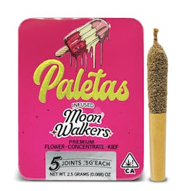 Paletas: Runtz- Moon walkers Infused Pre-Rolls 5-Pack (2.5g)