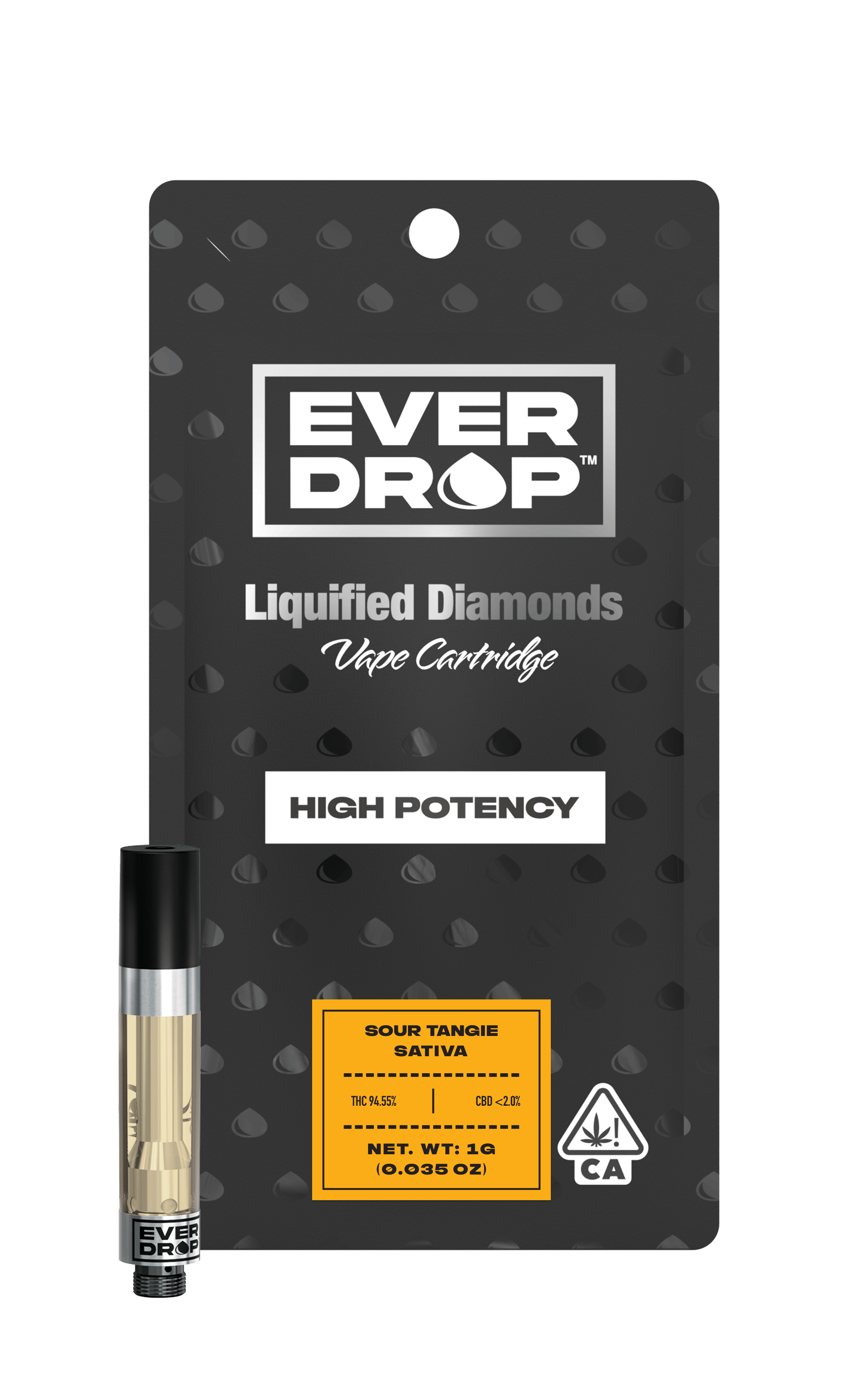 1.0g Sour Tangie Liquified Diamonds Vape Cartridge EverDrop