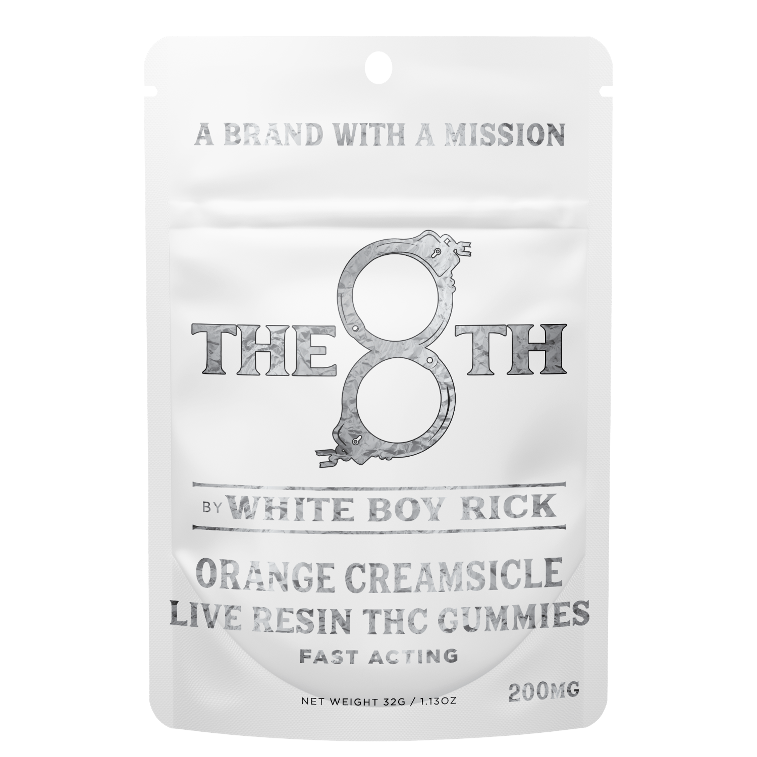 Orange Creamsicle Live Resin Gummies | 200mg | 10ct | 20mg/ea by The 8th by White Boy Rick