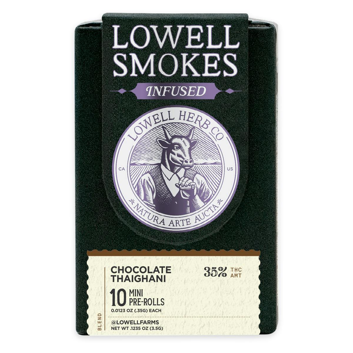 Lowell Smokes 4g Quicks Pre Roll Infused Pack Chocolate Thaighani   1671062190 Lowell Blackpack 1200x1200 Closed 