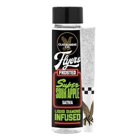 Super Sour Apple (1g) - Diamond Frosted Flyers Pre-Rolls