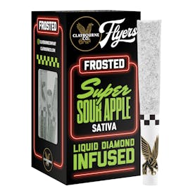 Super Sour Apple (2.5g) - Diamond Frosted Flyers Pre-Rolls