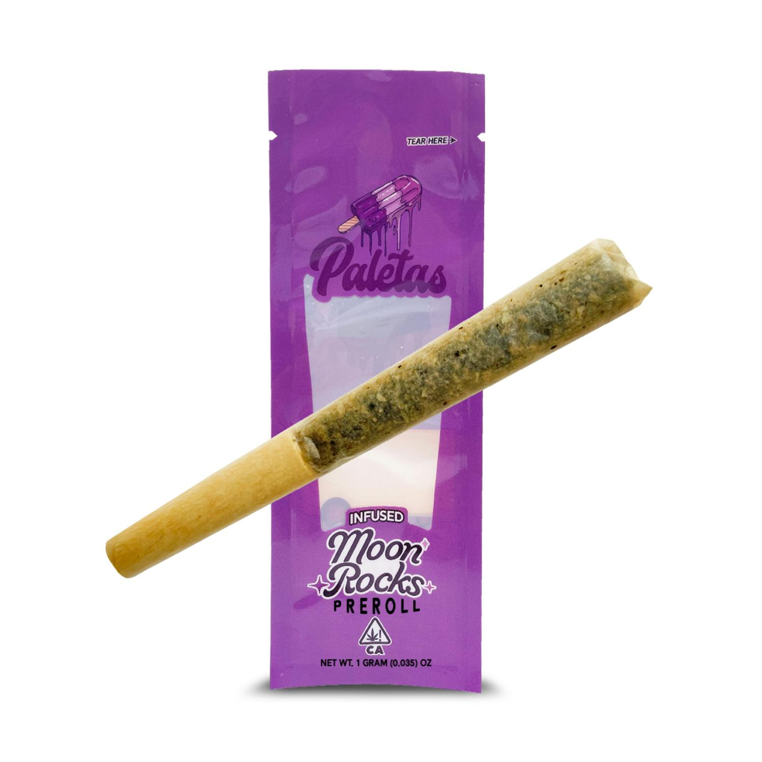 Paletas: Ice Cream Cake- Moonrock Infused Joint (1g) - Paletas