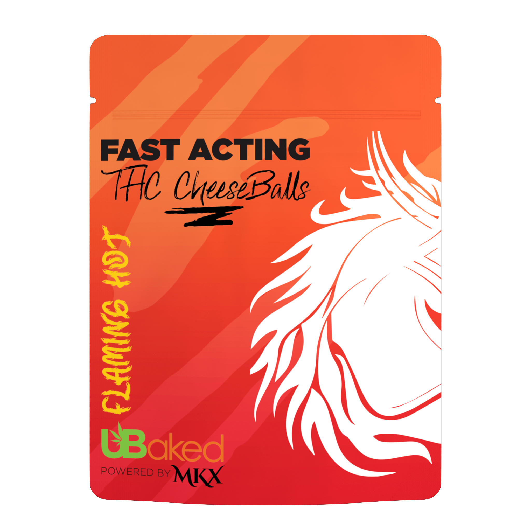MKX x UBaked | Flaming Hot Cheese Ball Edibles | 100mg | 10ct | 10mg/ea by MKX Oil Co