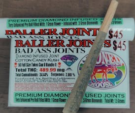 Diamond Infused Baller Joint - Cotton Candy Kush - 1.5g