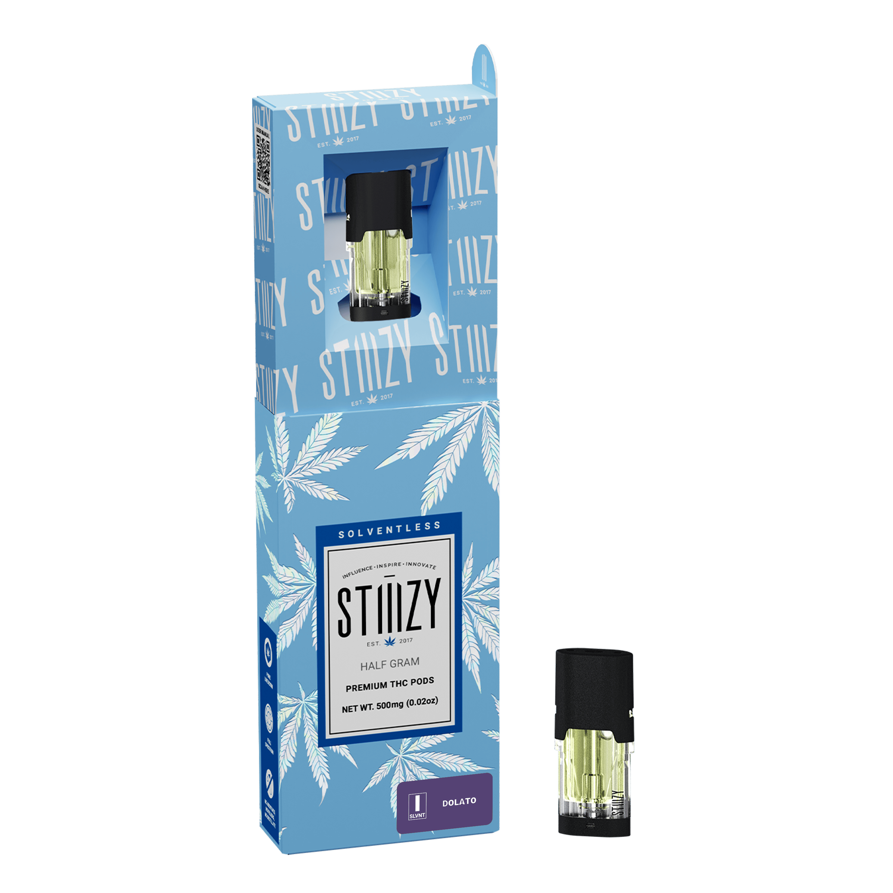 STIIIZY Vape Cartridge - DOLATO .5G Solventless Live Rosin Pod - STIIIZY — Cartridges
