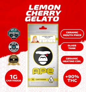 LEMON CHERRY GELATO — Sauce Cart 1000mg.