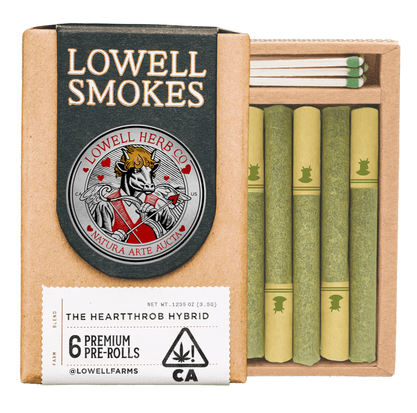 Lowell Smokes | 3.5g Pre-Roll Pack | The Heartthrob Hybrid - Lowell ...