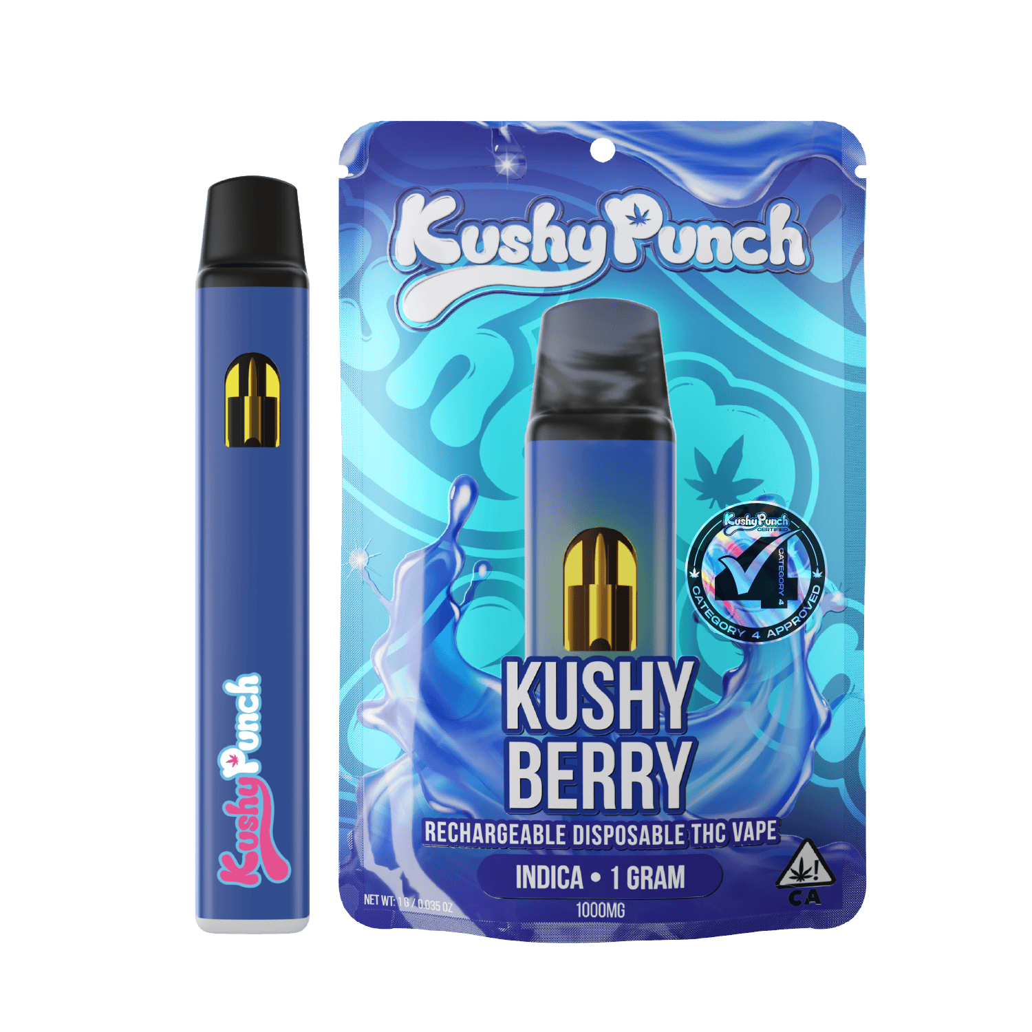 Kushy Punch: Kushy Berry - Disposable - 1g