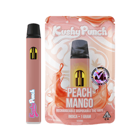 1G Kushy Punch Vape - Peach Mango