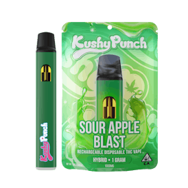 1G Kushy Punch Vape - Sour Apple Blast