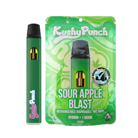 1G Kushy Punch Vape - Sour Apple Blast