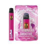 1G Kushy Punch Vape All-In-One- Strawnana Smoothie