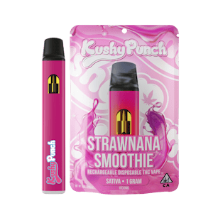 KUSHY PUNCH - 1G Kushy Punch Vape All-In-One- Strawnana Smoothie