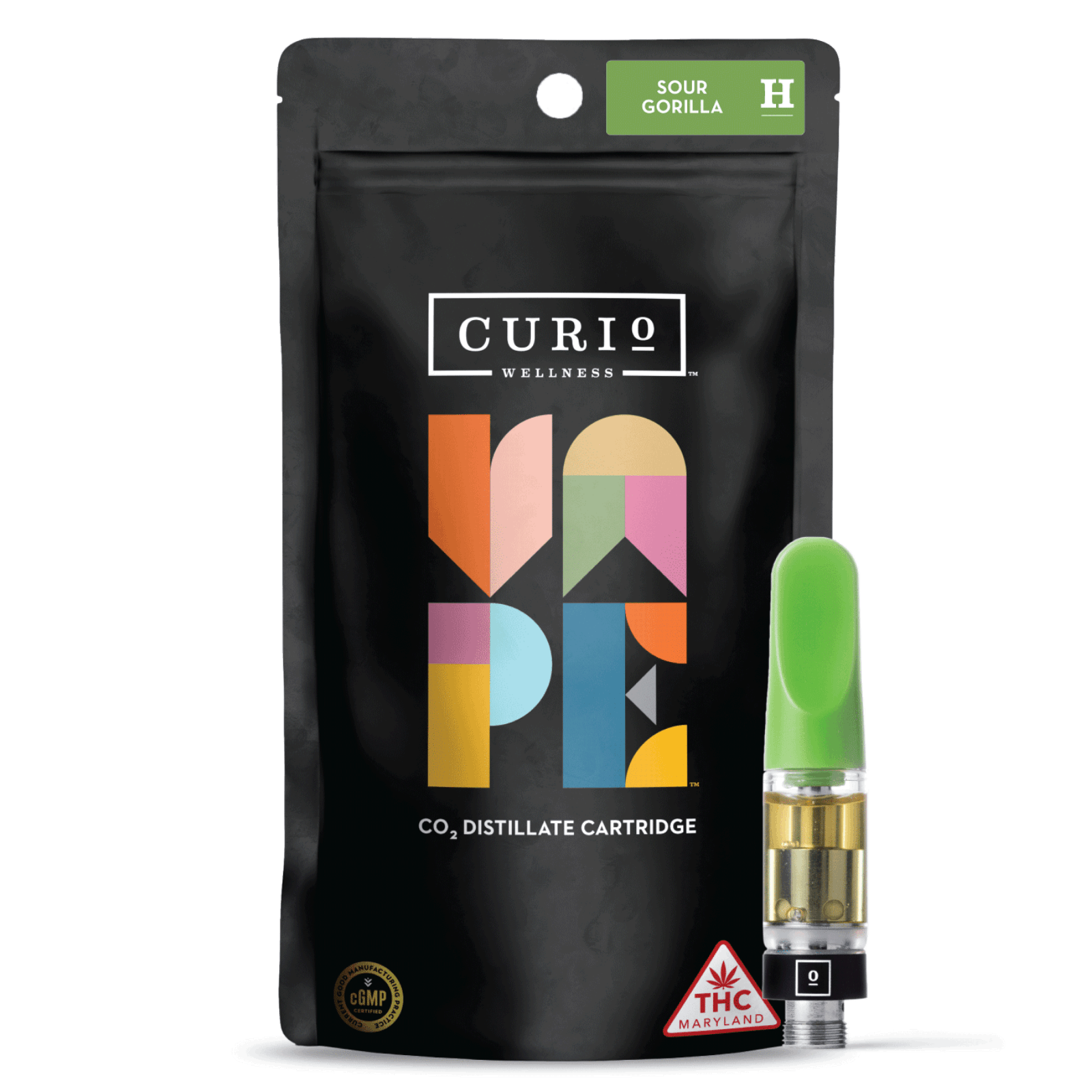 Sour Gorilla Vape Cartridge [0.5g] Curio Wellness™