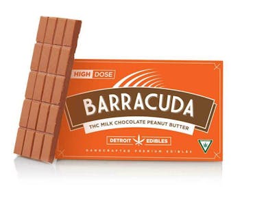 Detroit Edibles - Barracuda Bar, Milk Chocolate Peanut Butter - High Dose