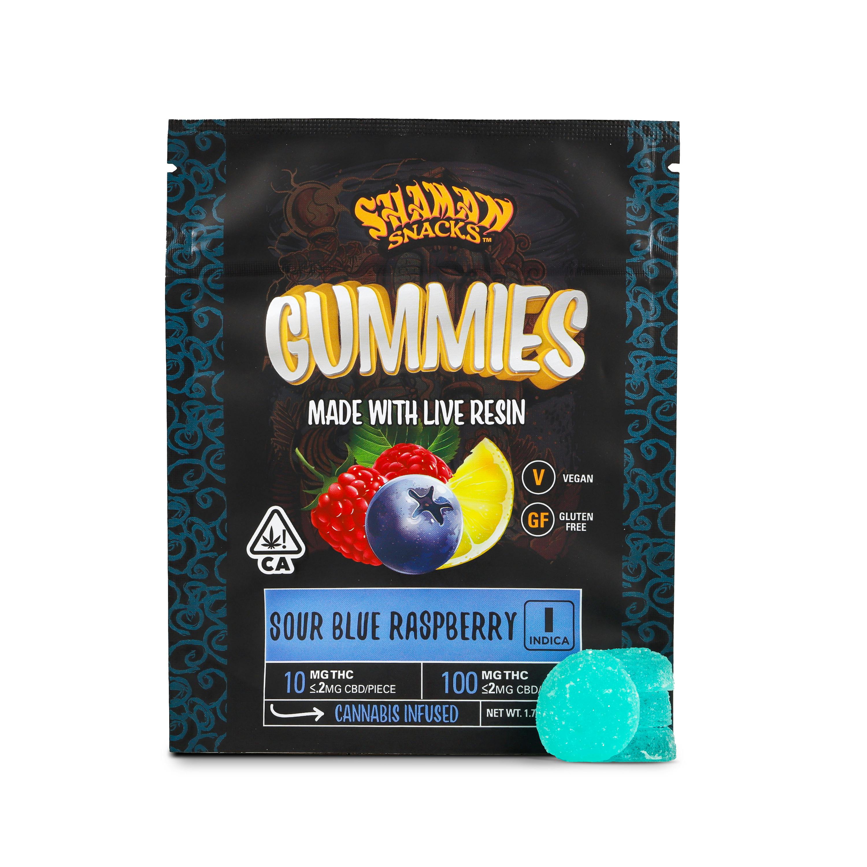 Shaman Snacks — Sour Blue Raspberry