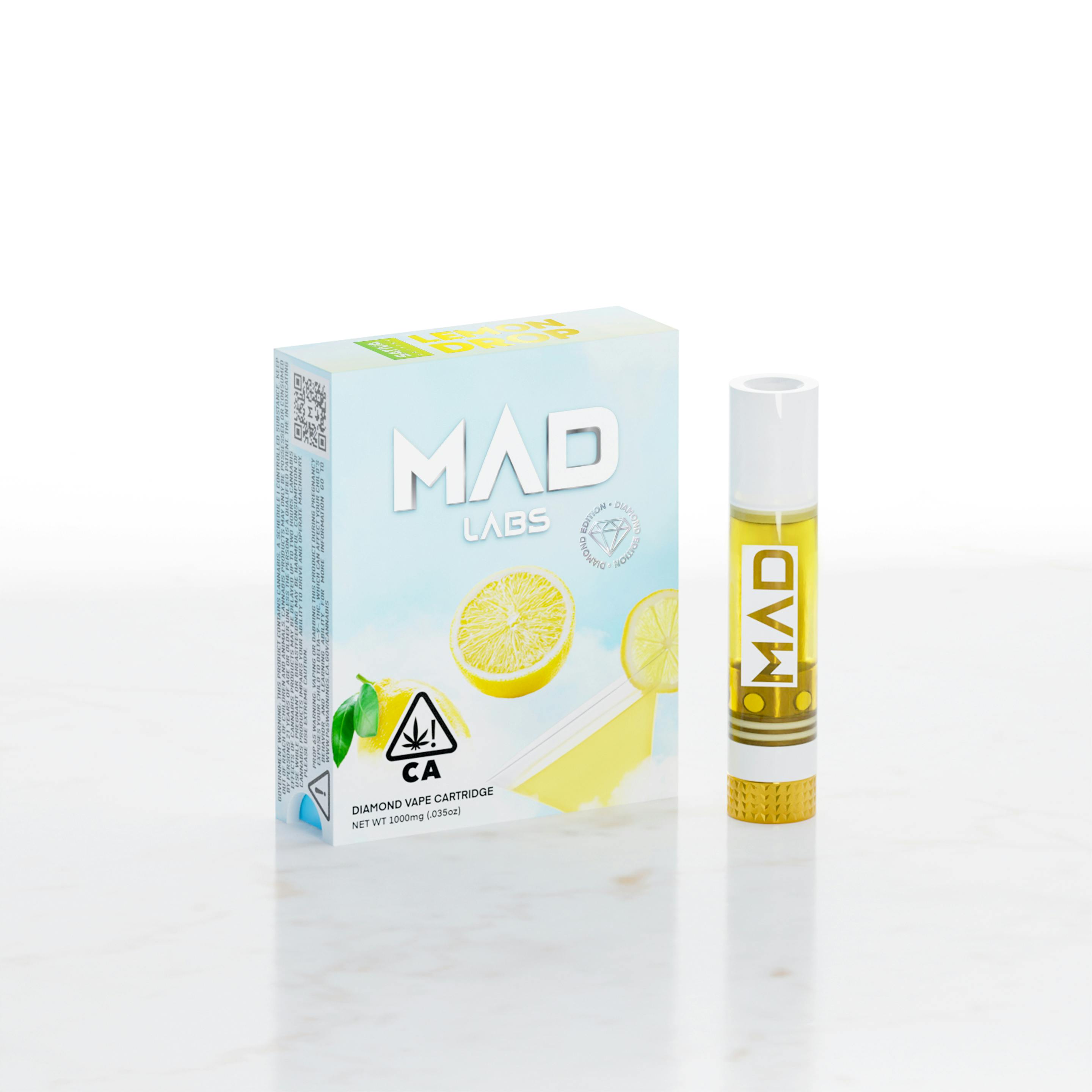 Mad Labs Lemon Drop Cartridge Diamond Edition 1G Mad Labs