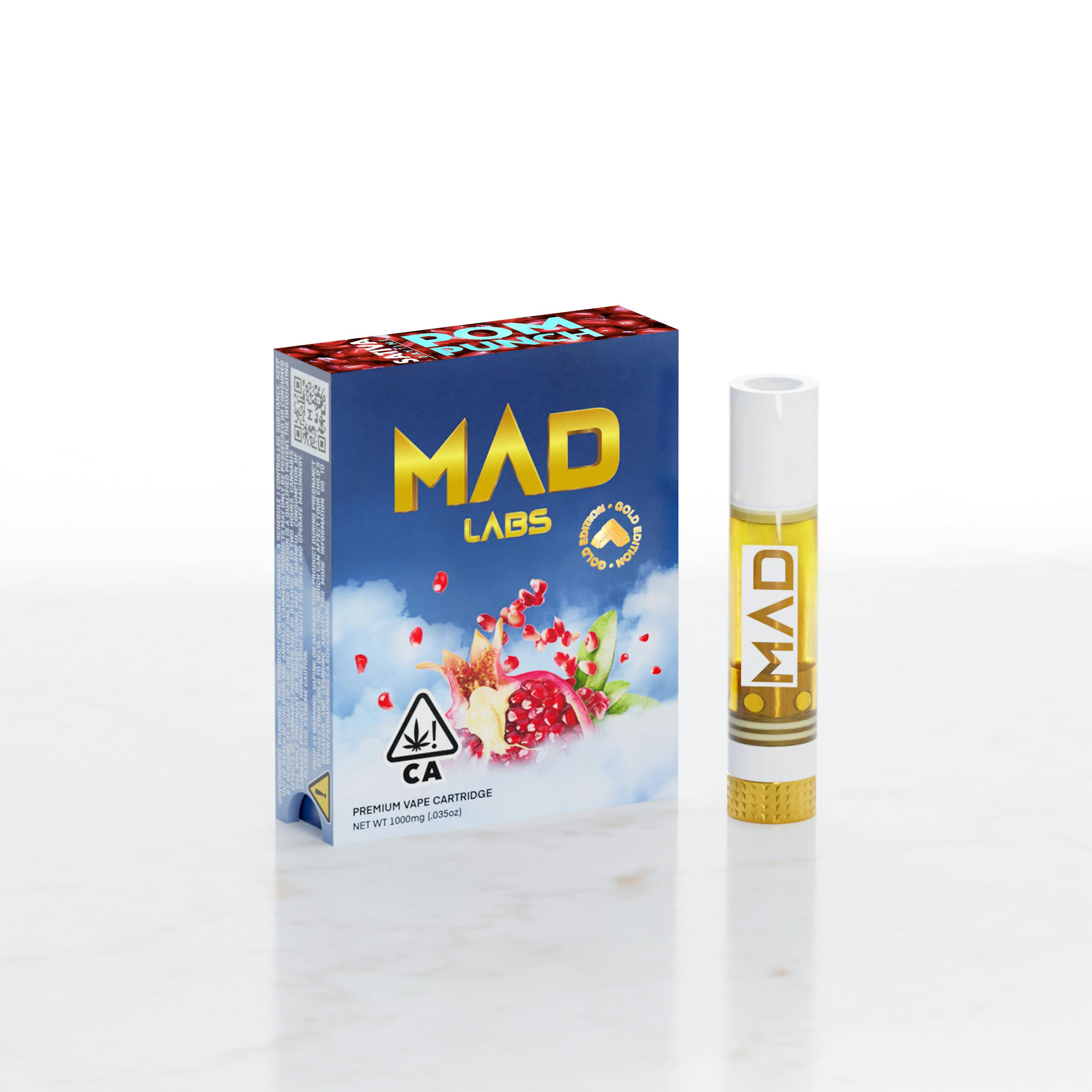 Mad Labs Pom Punch Cartridge Gold Edition 1G Mad Labs