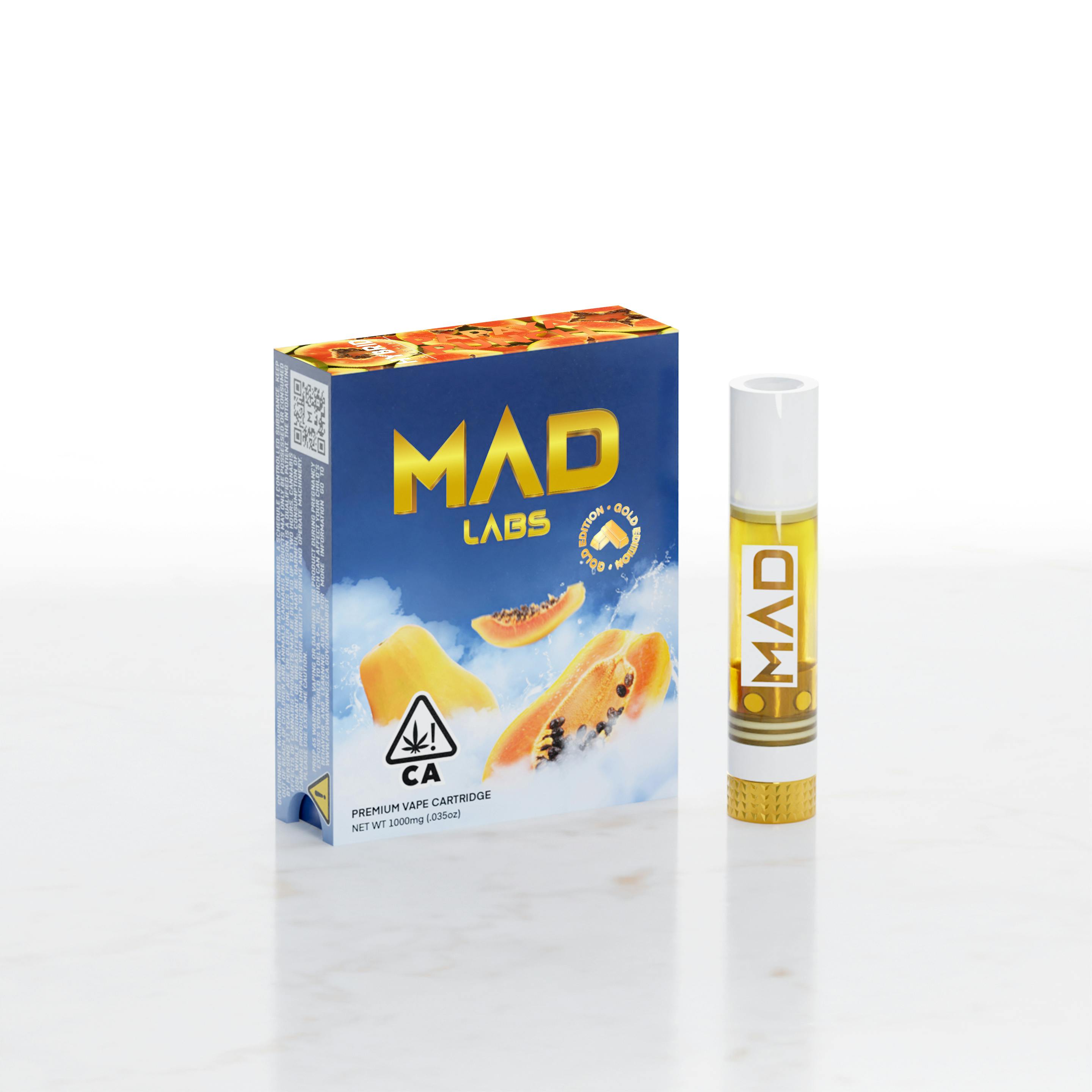 Mad Labs - Papaya Punch - Cartridge Gold Edition 1G - Mad Labs