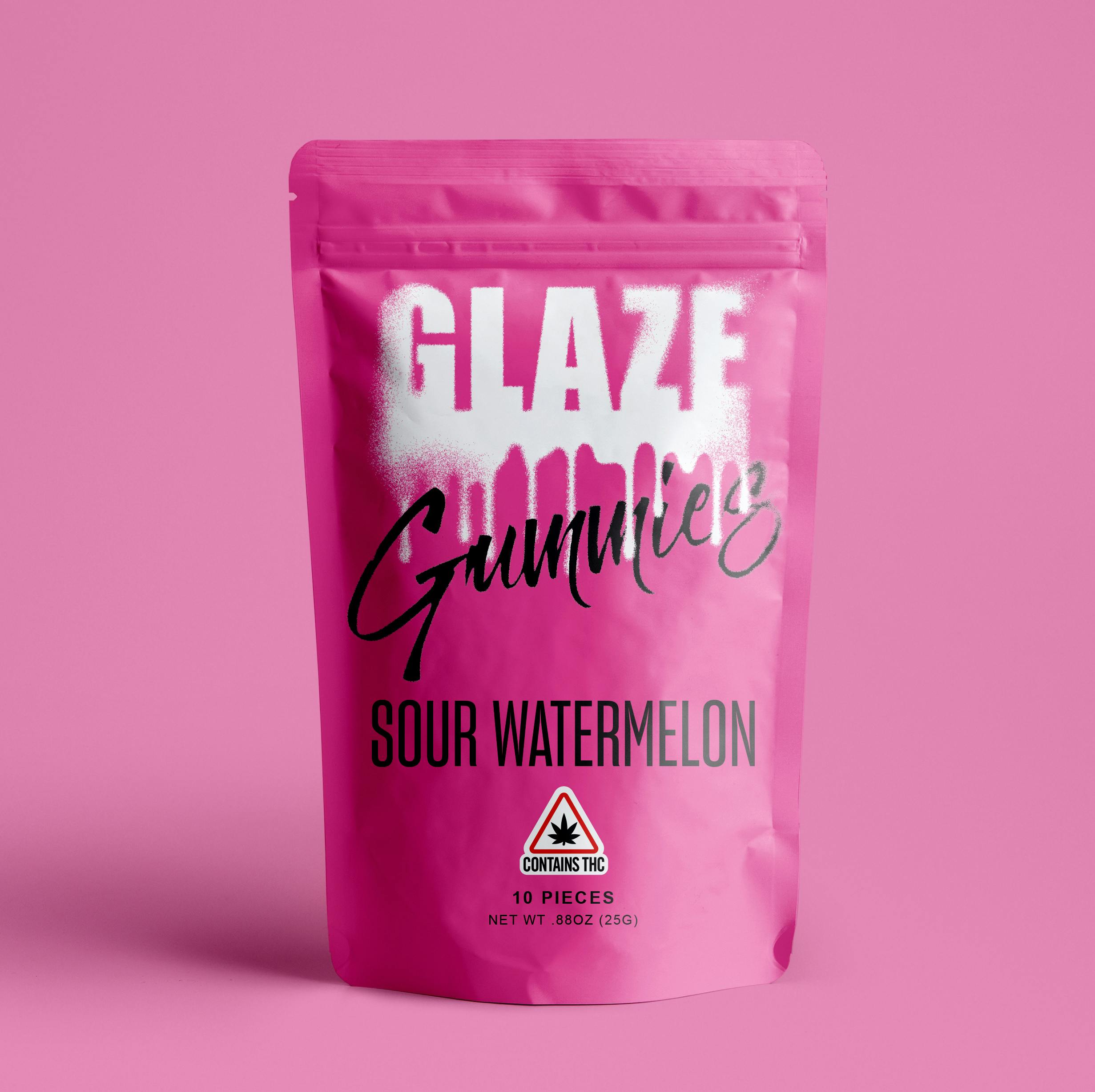 Glaze | Sour Watermelon Gummies | 100mg