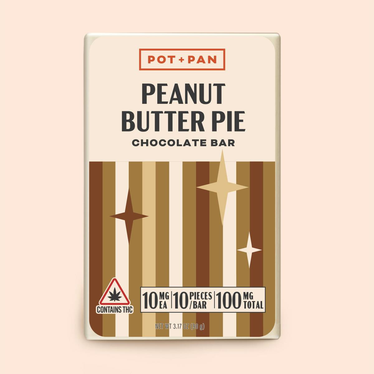 Pot + Pan | Peanut Butter Pie Chocolate Bar | 10 pieces (10mg) by Pot + Pan