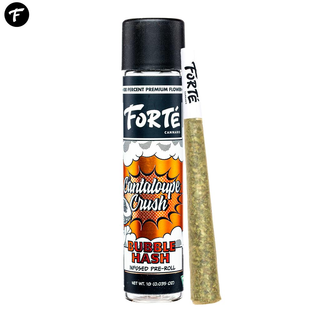 Forte' Bubble Hash Infused Pre-Roll Cantaloupe Crush 1g