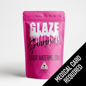 GLAZE - Sour Watermelon Gummies 500mg | Glaze
