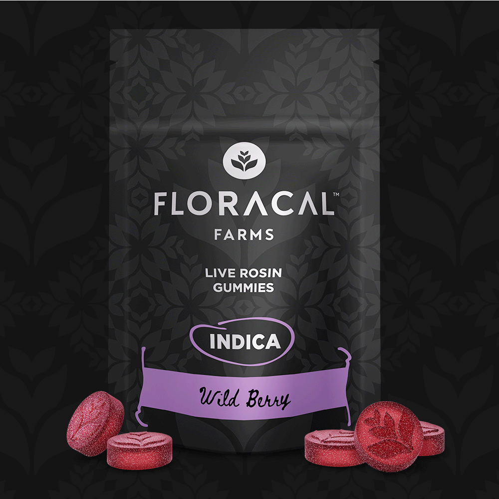 Berry Indica Live Rosin Gummies