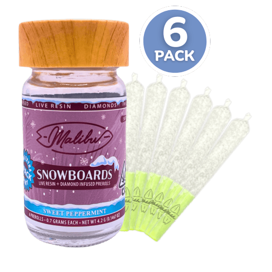 Snowboards | Sweet Peppermint | 6pk Infused Prerolls 4.20g
