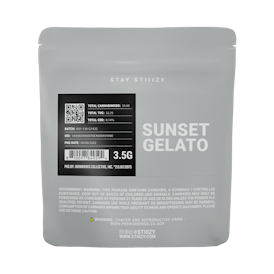 - SUNSET GELATO - 3.5G Grey Label Mylar