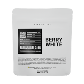 - BERRY WHITE - 3.5G White Label Mylar