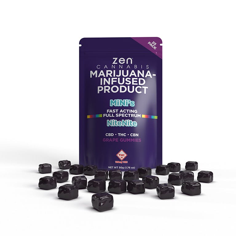 Zen Cannabis Mini's NiteNite (Grape) - Bison Infused