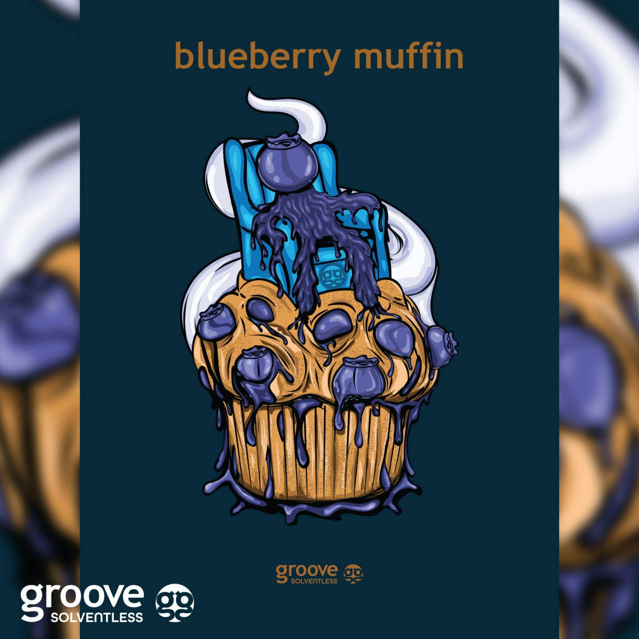 Groove Solventless Blueberry Muffin Strain Art Poster (18 X 24) Weedmaps