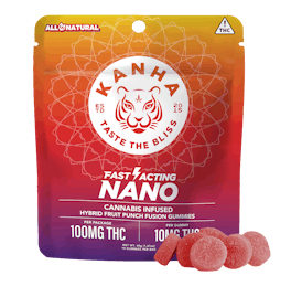 KANHA | NANO | Fruit Punch Fusion | Hybrid | 100mg THC | 10-pack