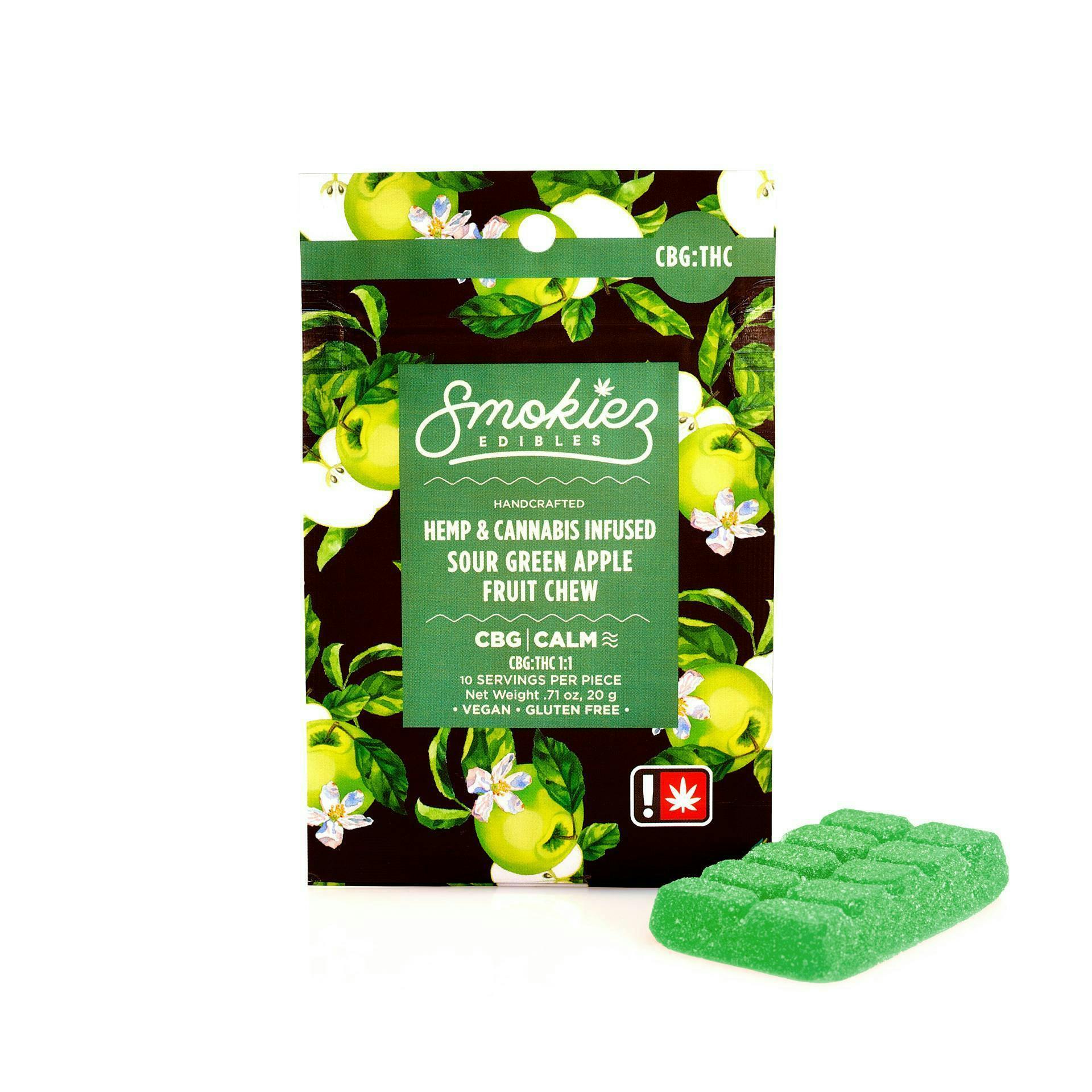 Smokiez Edibles: Sour Green Apple Fruit Chew - :1